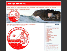 Tablet Screenshot of burleighboardriders.com